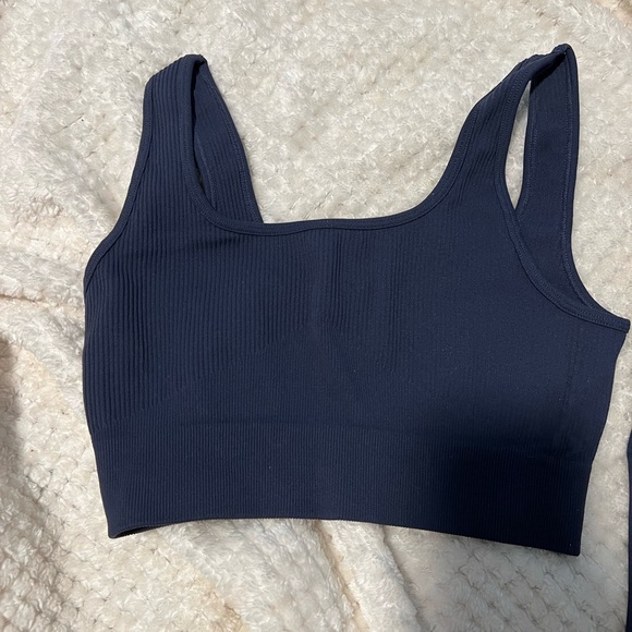 Navy Blue Workout Set (two piece set) - Picture 3 of 5
